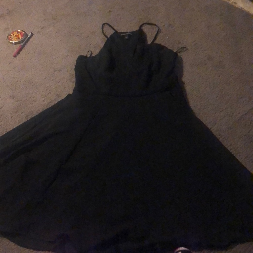 Express black date dress